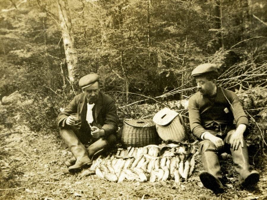 A fine catch of trout, c 1910 Imagine Antigonish